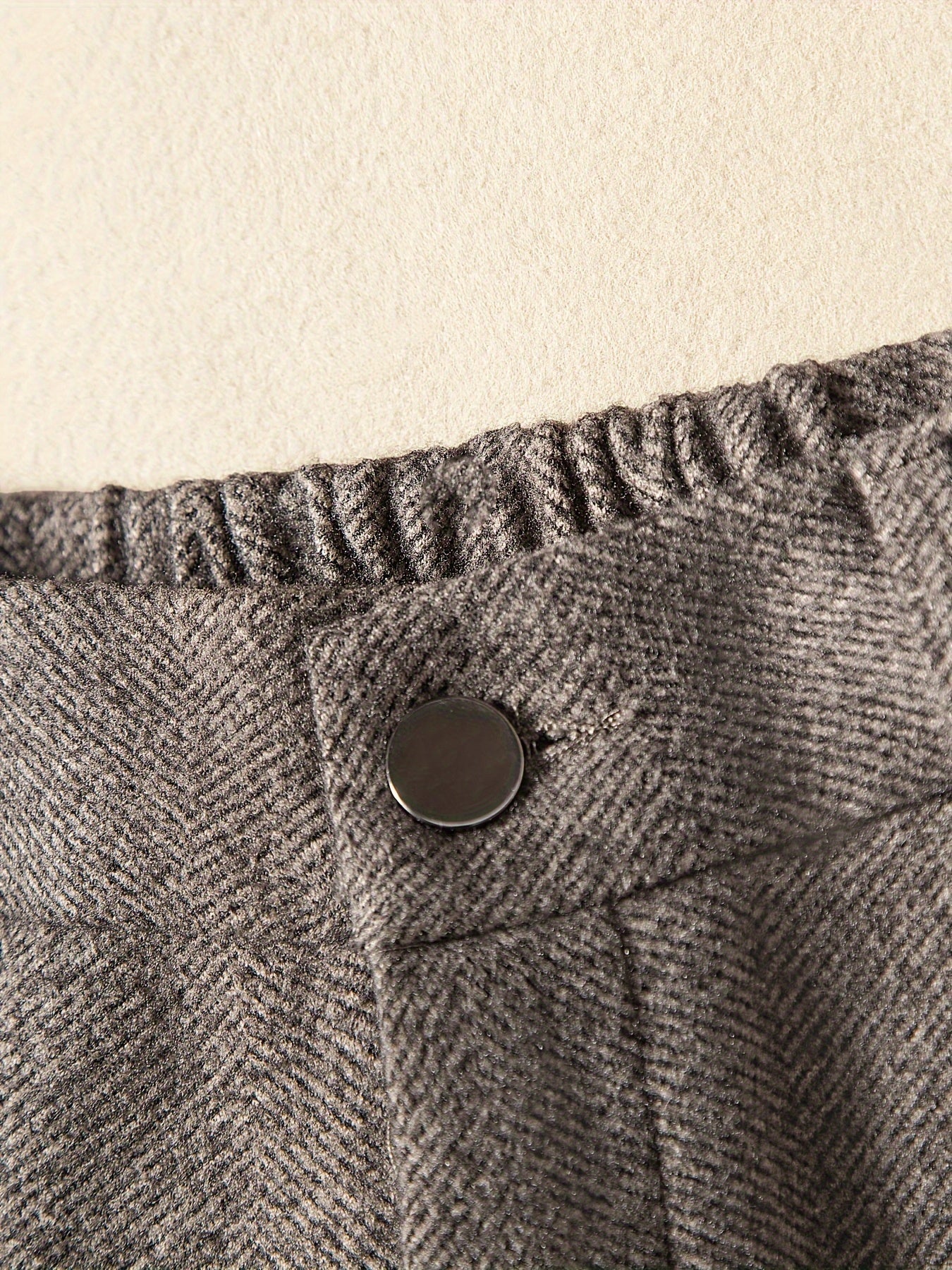 Women's High-Waisted Wide-Leg Pants - Spring Casual Trousers with Elastic Waistband, Relaxed Fit & Structured Ankle, Versatile for Office & Casual Attire, Solid Color, Hand Wash Only, Comfortable Fashion | Smooth Texture