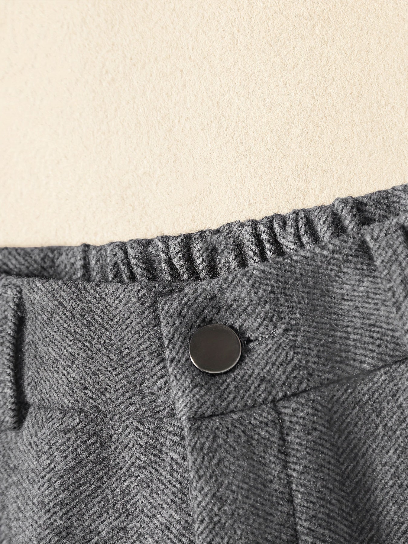 Women's High-Waisted Wide-Leg Pants - Spring Casual Trousers with Elastic Waistband, Relaxed Fit & Structured Ankle, Versatile for Office & Casual Attire, Solid Color, Hand Wash Only, Comfortable Fashion | Smooth Texture