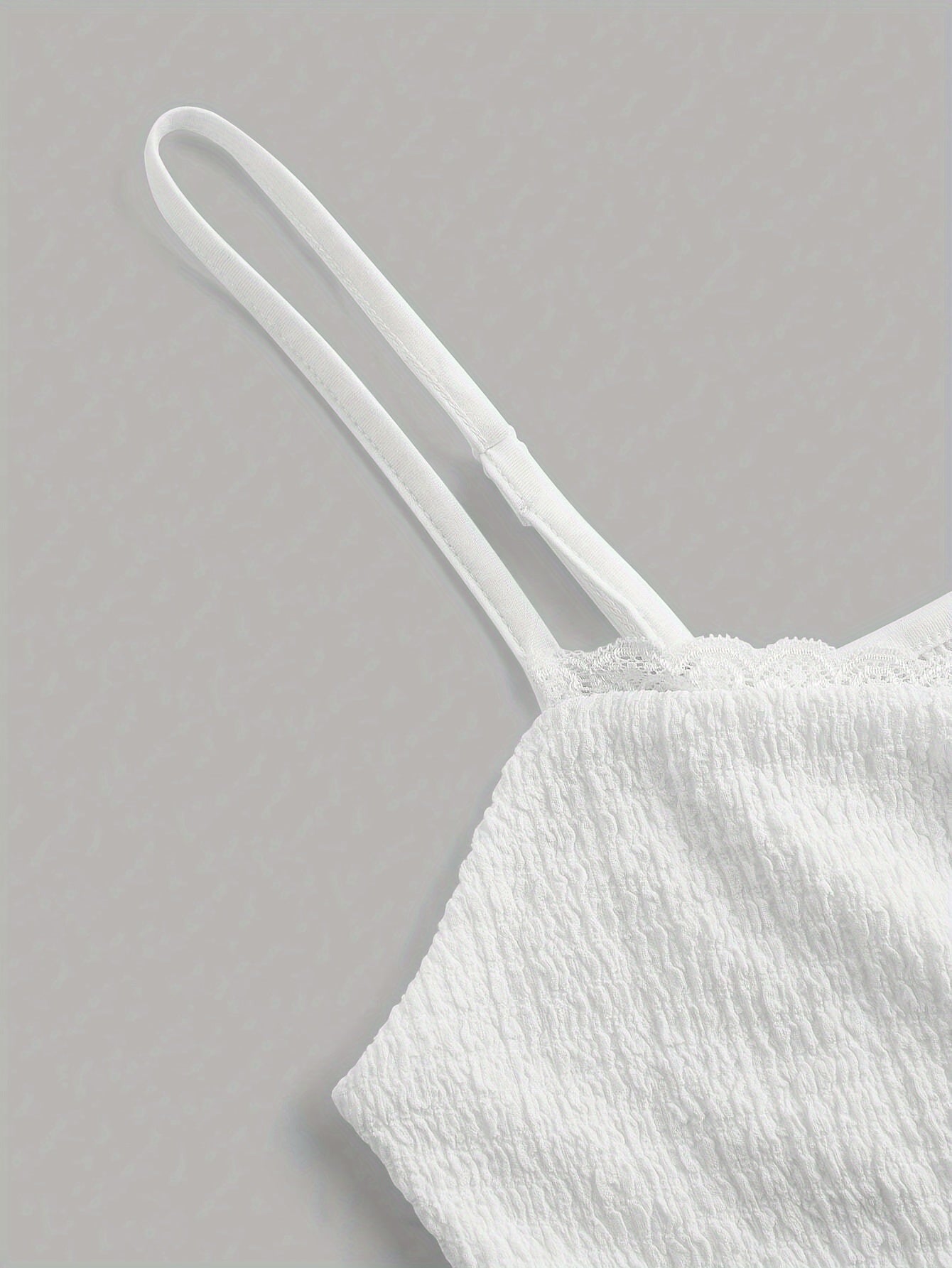 Vibrant Solid Color Cami Vest - Women's Summer Essential Spaghetti Strap Top with Tucked Lettuce Trim - Versatile, Breathable, and Comfortable Clothing for Warm Weather